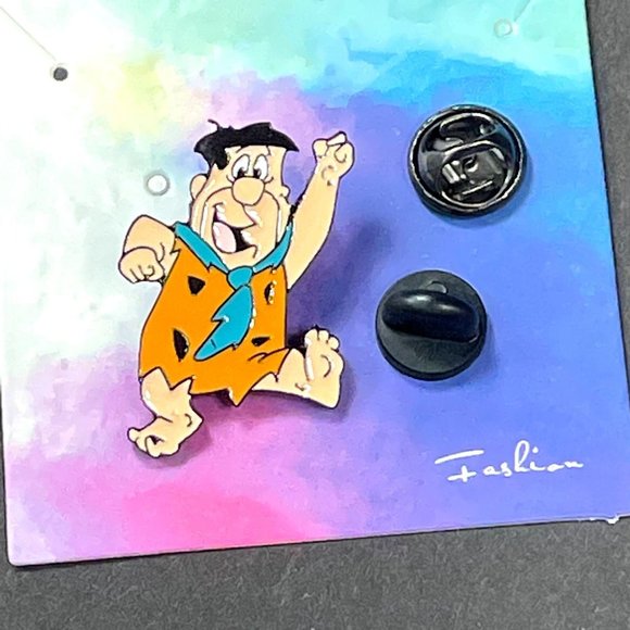 Fred Flintstones Lapel Pin Brooch Enamel Jewelry Accessories Badge Pin - Picture 1 of 3